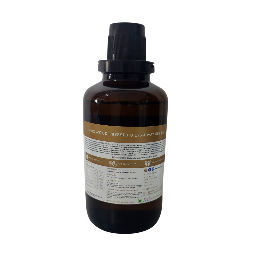 Organic Wood Pressed Groundnut Oil