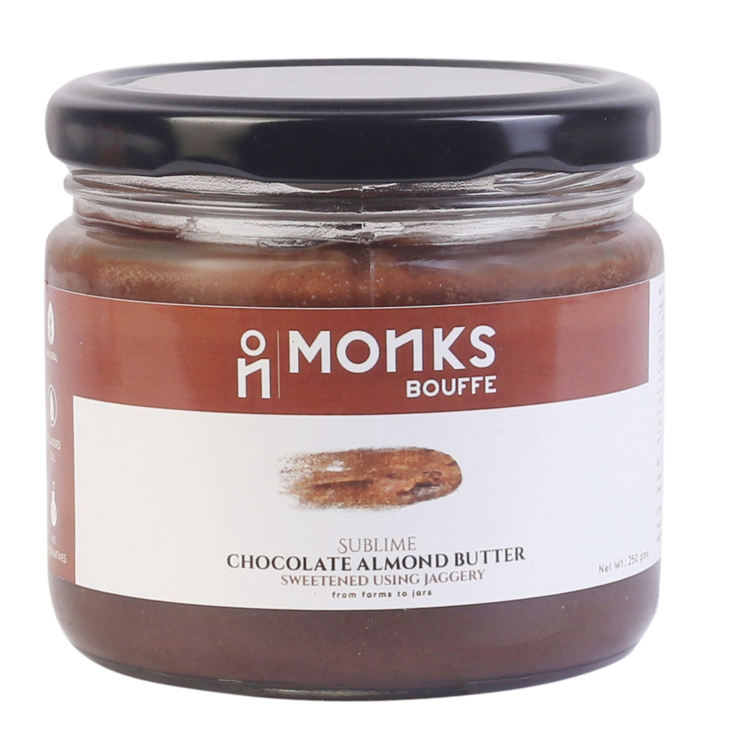 Sublime Chocolate Almond Butter - Monks Bouffe