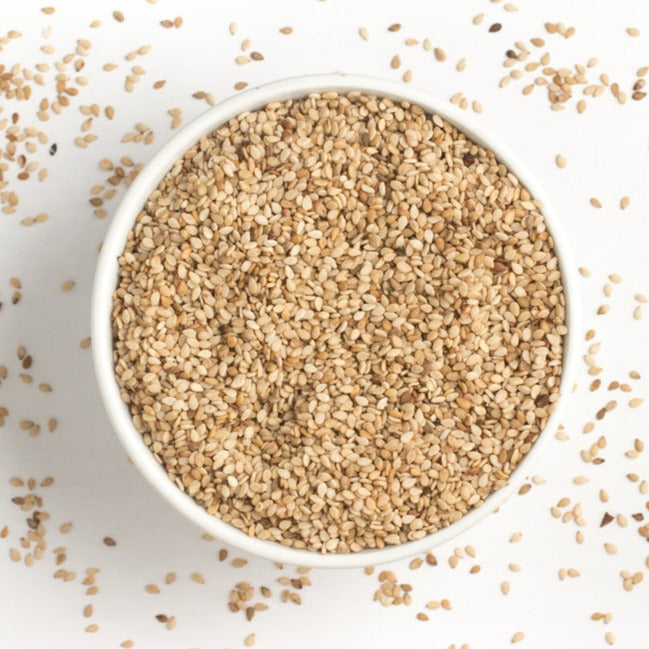 Organic White Sesame Seeds - Monks Bouffe