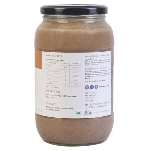 Creamy Almond Butter (Unsweetened)