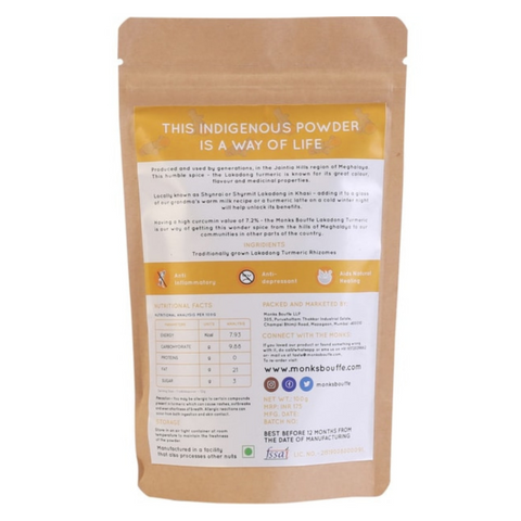Lakadong Turmeric Powder (Curcumin 8%)