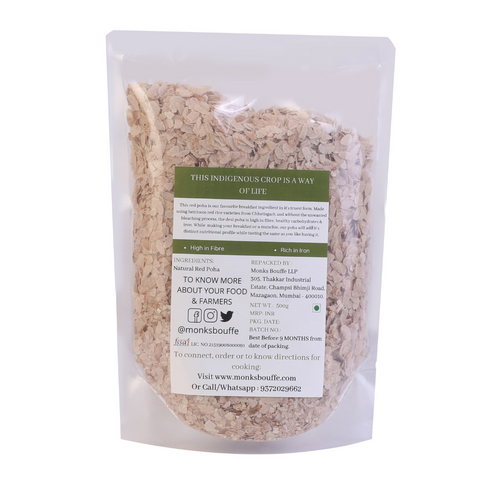 Red Rice Poha (Unbleached & Unpolished)