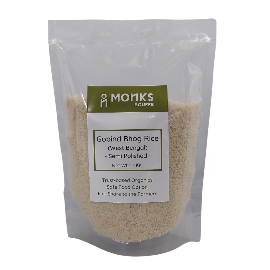 Organic Gobindbhog Rice - Monks Bouffe - Trust Based Organics