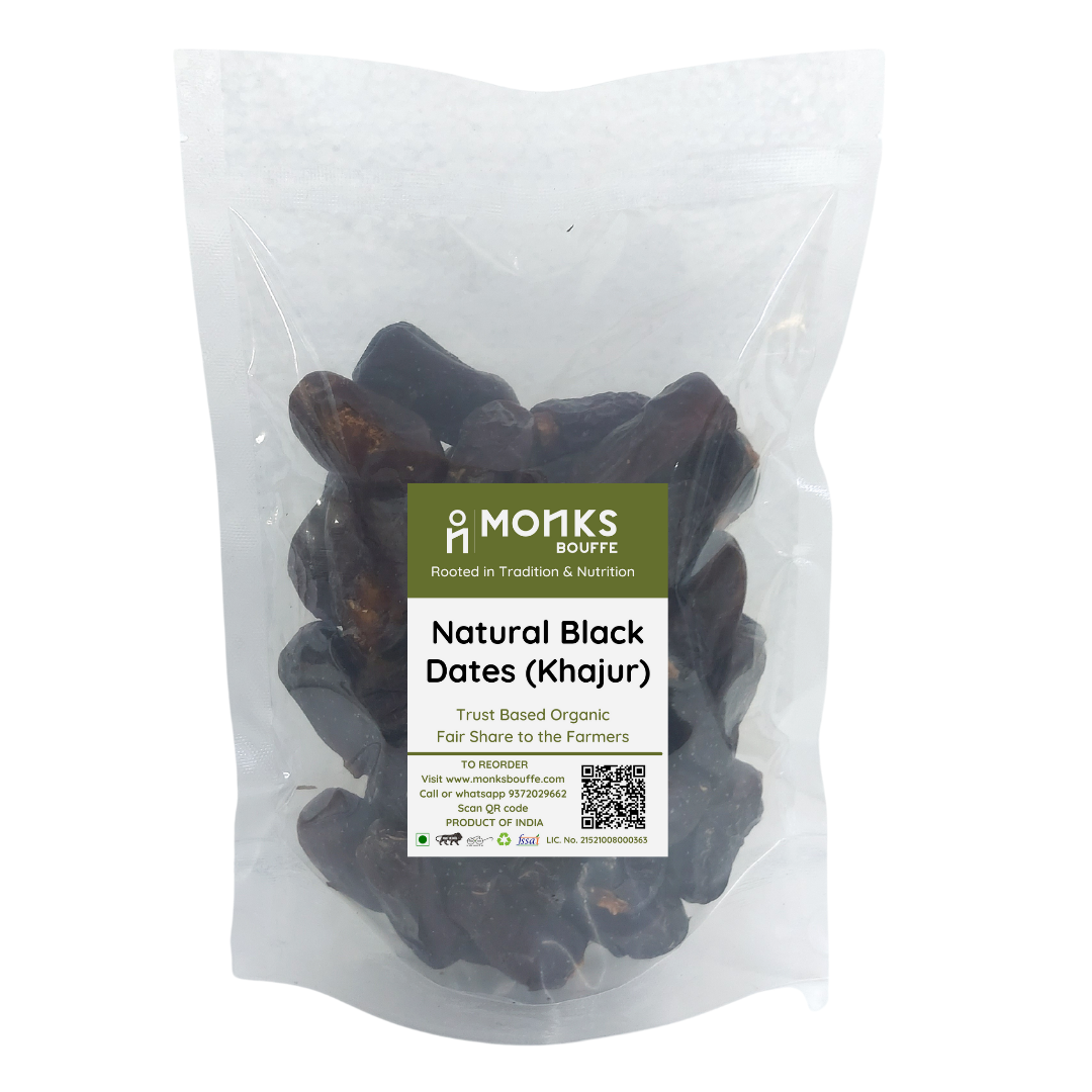 Natural Black Dates (Khajoor with seed) - from Saudi