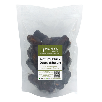 Natural Black Dates (Khajoor with seed) - from Saudi