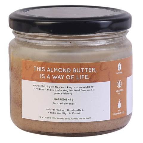 Soulful Creamy Almond Butter - Unsweetened - Monks Bouffe