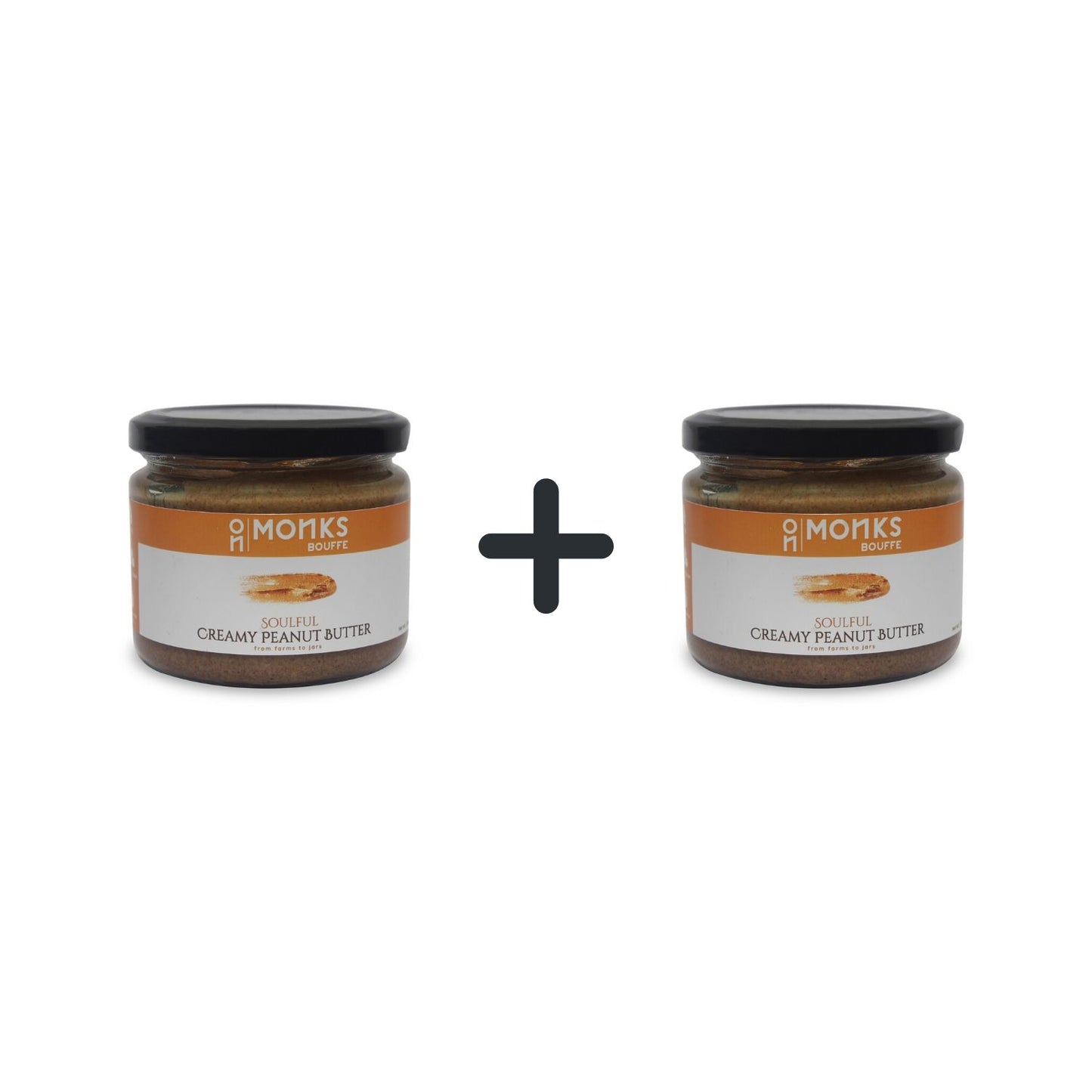 Soulful Creamy Peanut Butter (Unsweetened) - Monks Bouffe