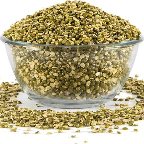 Organic Unpolished Green Split Moong Dal (With Chilka) - Monks Bouffe